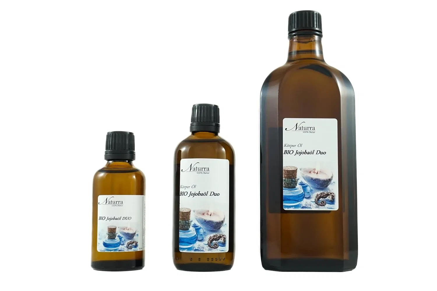 Масло для тела органическое дуо, Jojoba Oil + Black Cumin Oil, Naturra, 250 мл — фото 2
