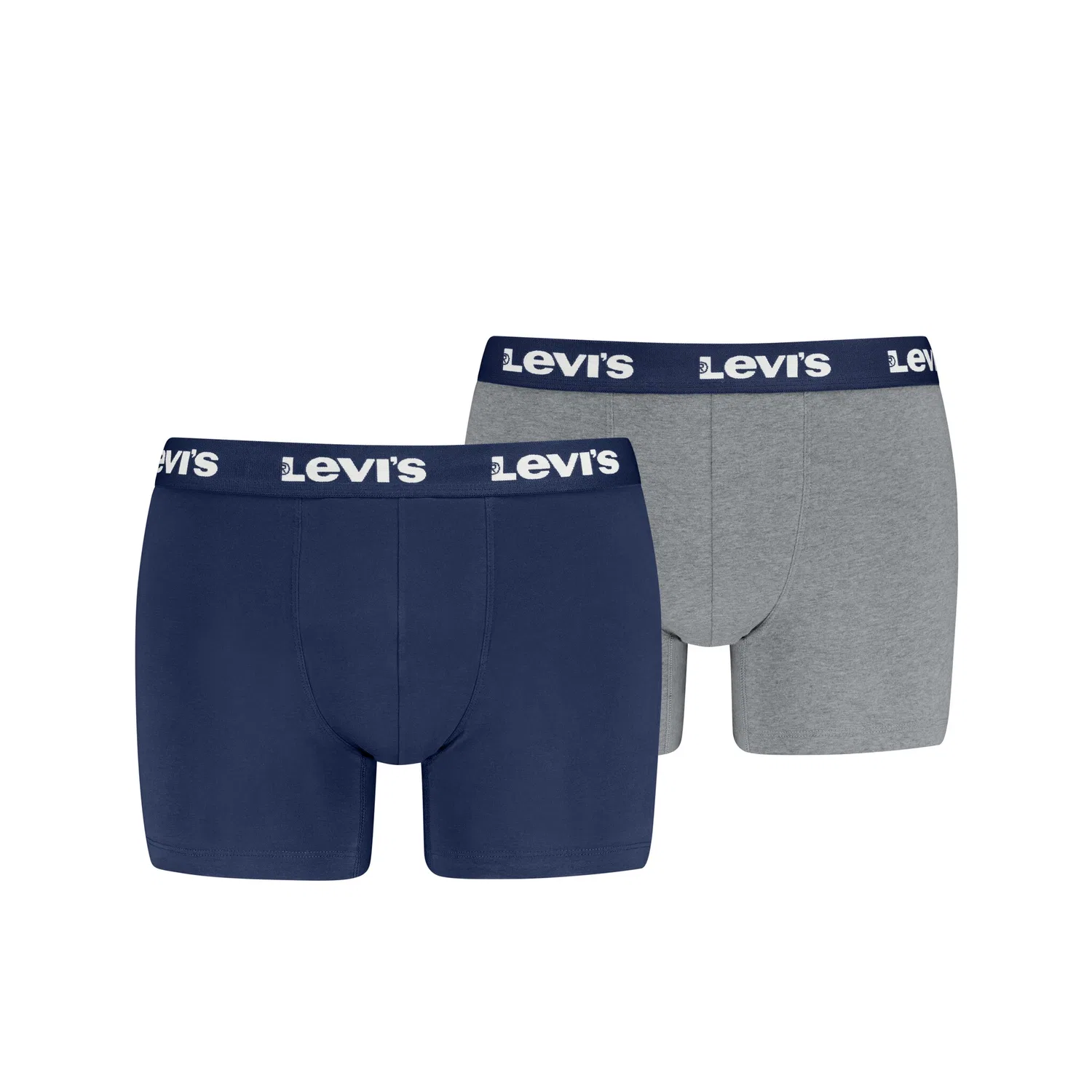 Мужские боксеры с логотипом Levi's, Blue/Grey Melange