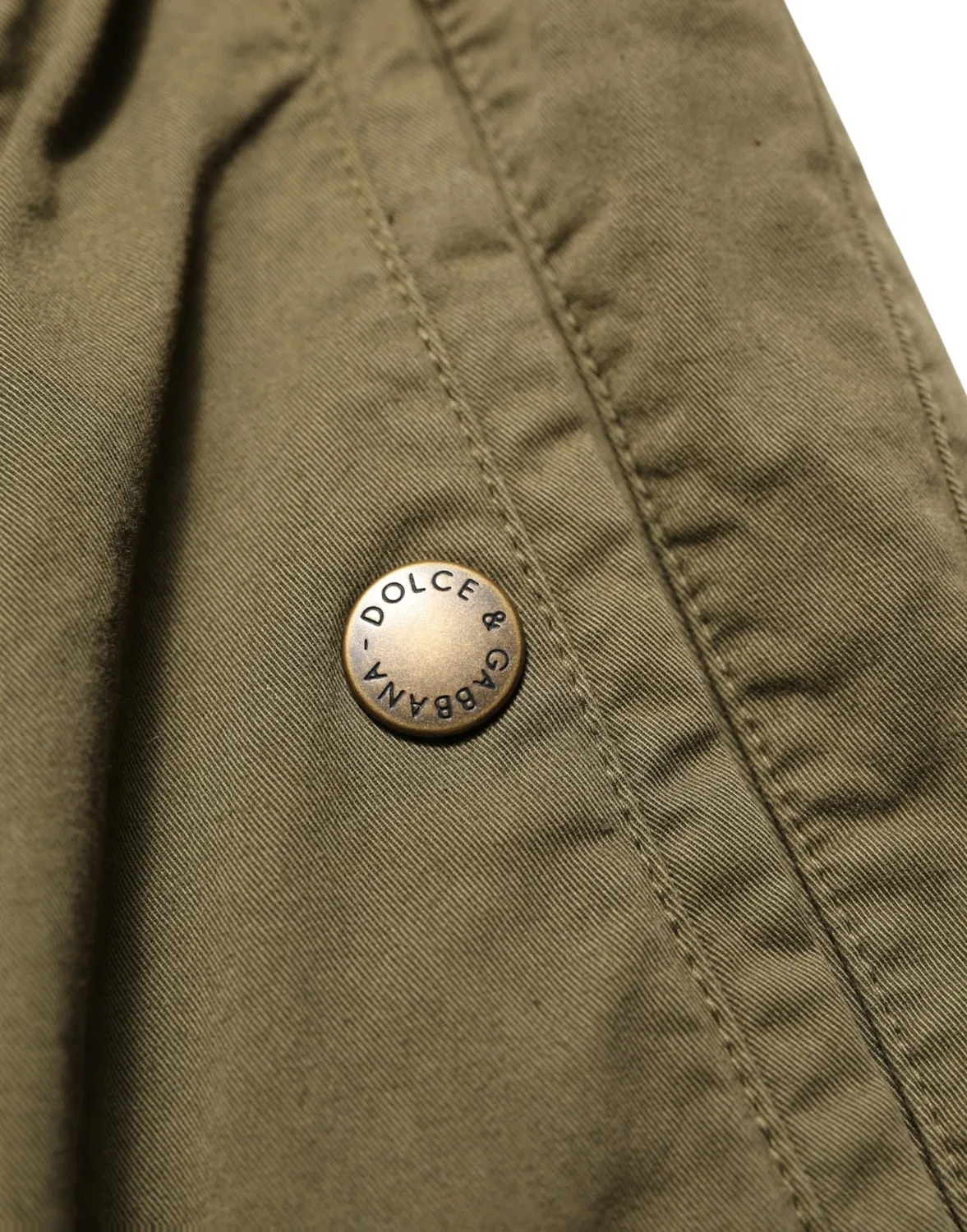 Женские брюки карго с высокой посадкой и ремнем High Waist Cargo Dolce & Gabbana, Olive Green — фото 3