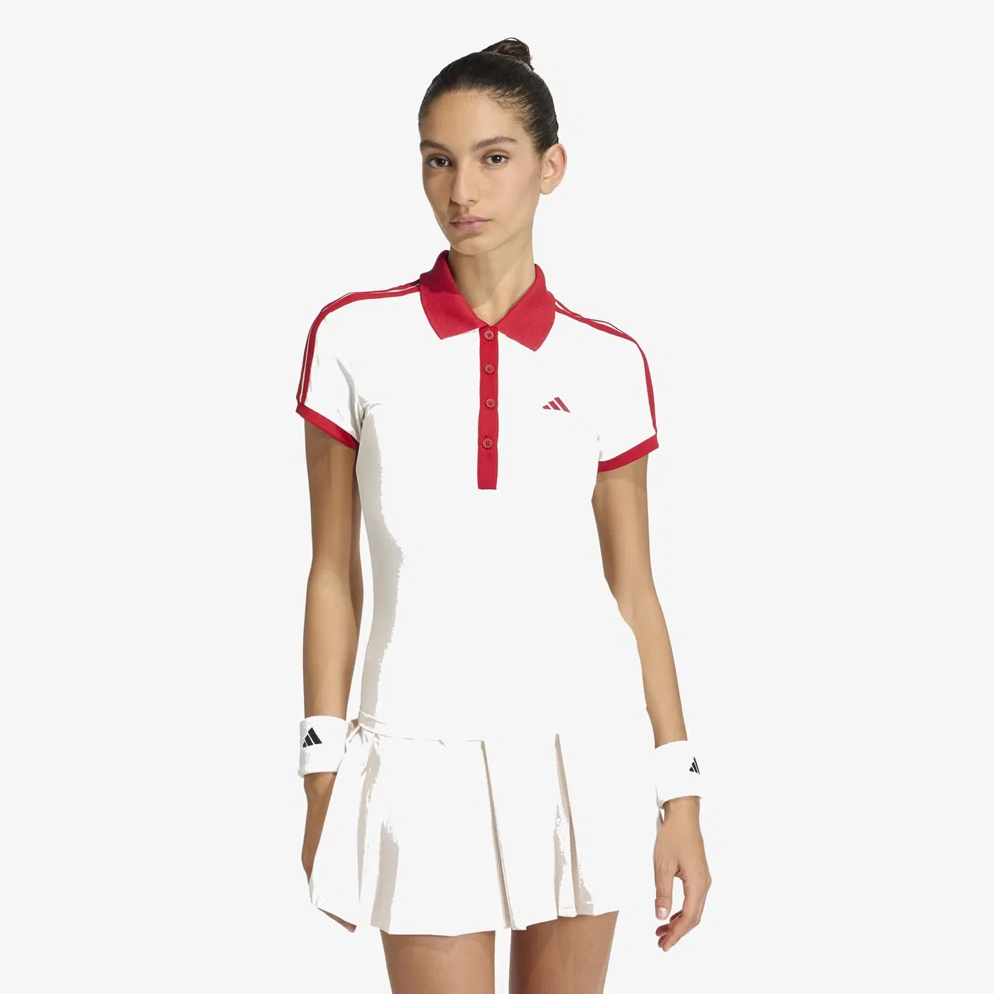 Поло с цветочным блоком Tennis Classics Adidas, белый — фото 2