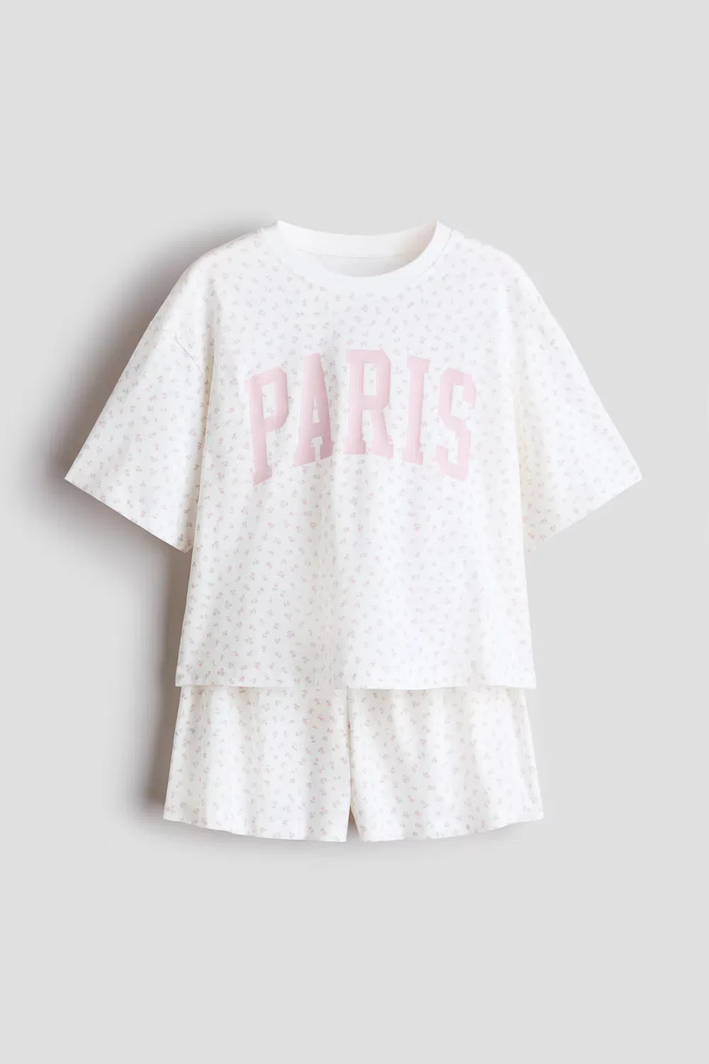 Хлопковая пижама H&M, Weiß/Paris