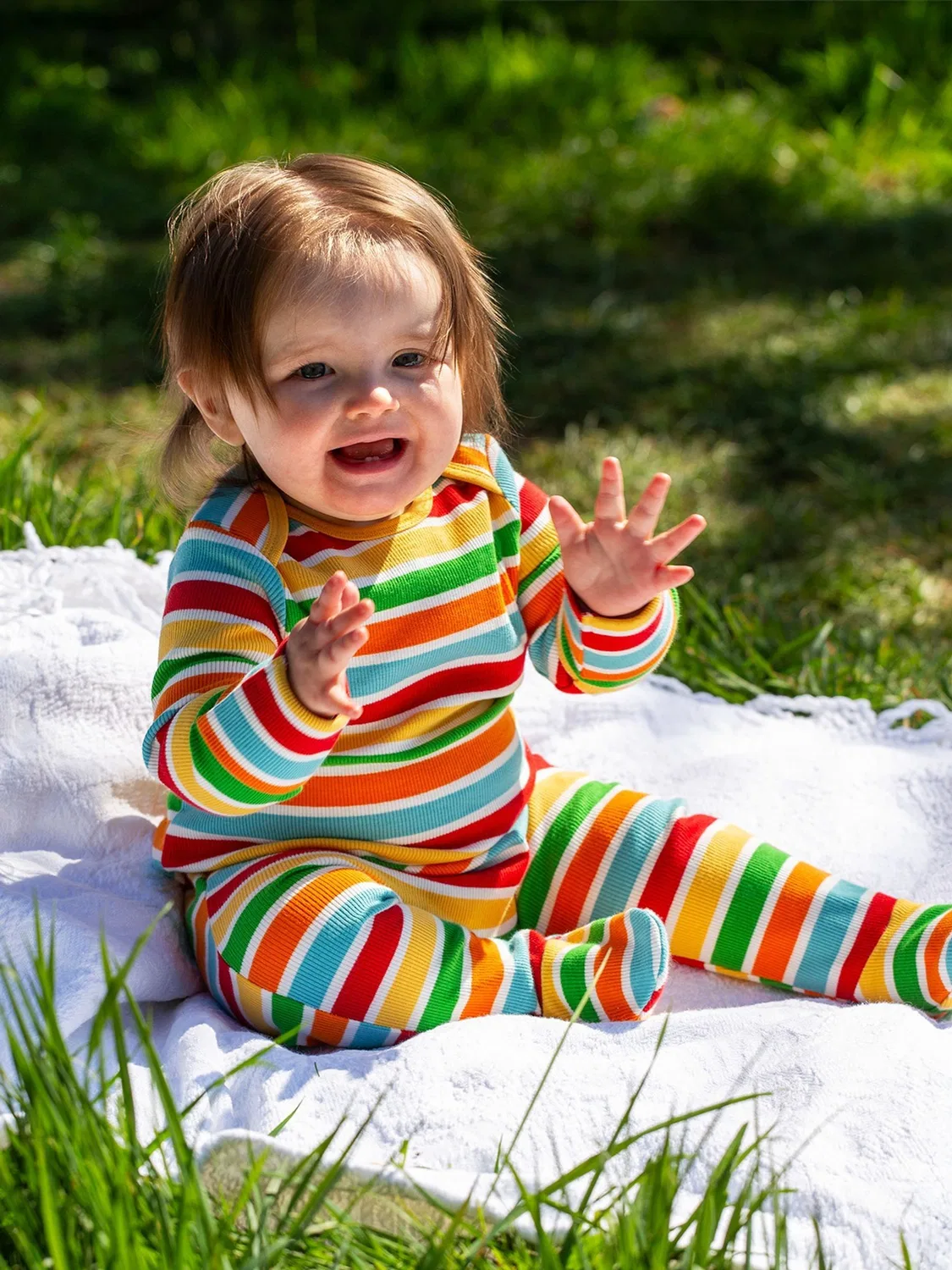 Боди-слип Frugi Yellow Easy Dressing Rib, желтый — фото 2