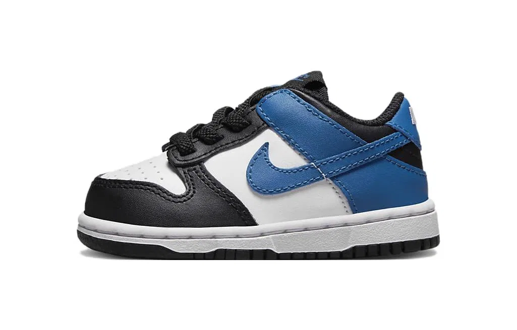 Детские кроссовки Nike Dunk Low Industrial Blue TD, Mountain White/Black/White/Industrial Blue