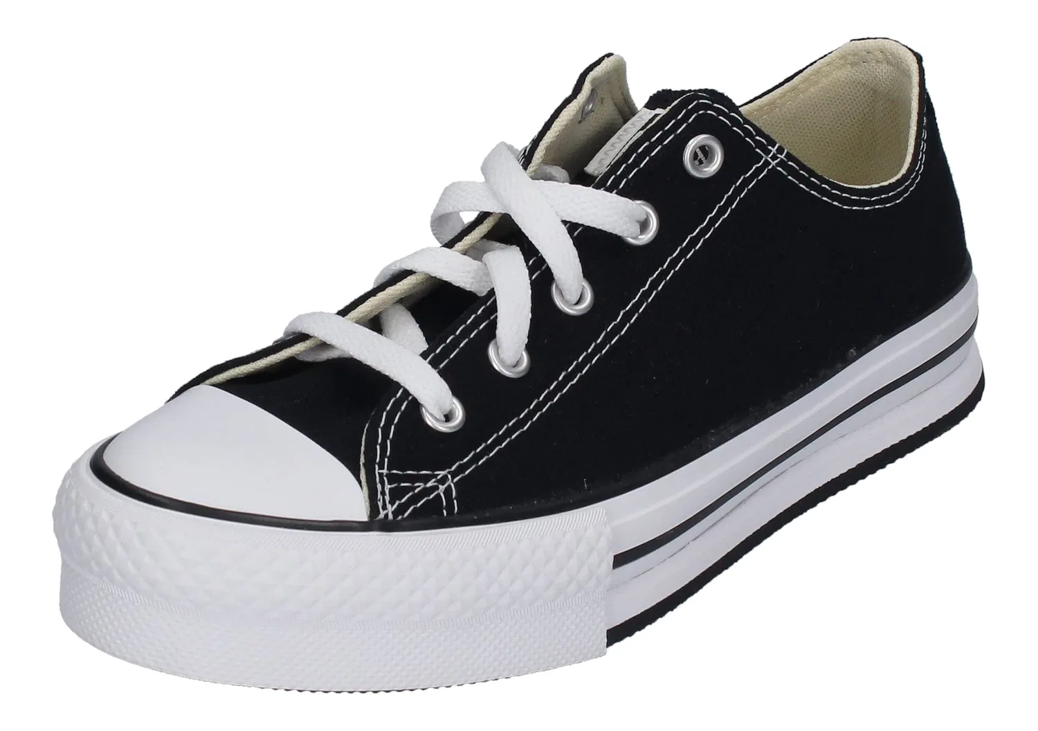 Детские кроссовки на платформе для мальчиков Chuck Taylor All Star Eva Lift Canvas Platform Converse, Black White