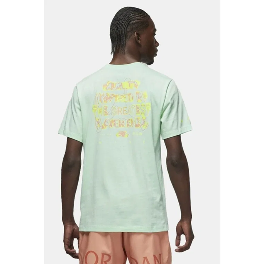 Футболка с графическим принтом Jordan Jumpman SS Crew Nike, Зеленый — фото 2