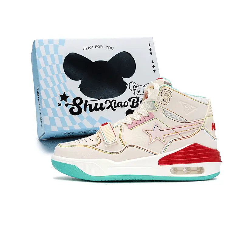 

SHUXIAOBEI Устойчивые к скольжению и истиранию, сбалансированные, легкие низкие скейтерские кроссовки унисекс белый - сырный персик высокие [подарочный набор премиум-издания]