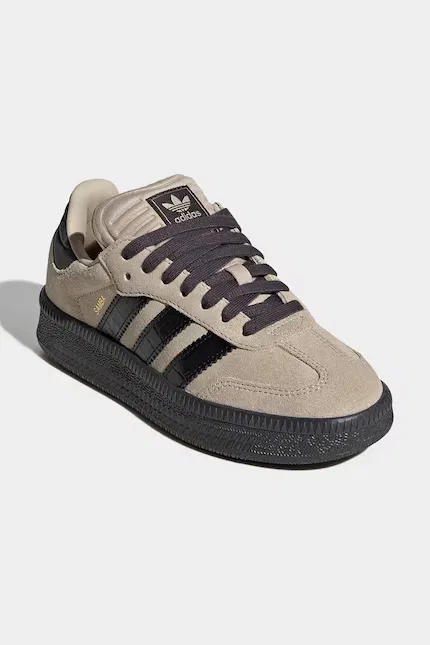 Кроссовки замшевые Samba XLG Adidas Originals, бежевый — фото 2