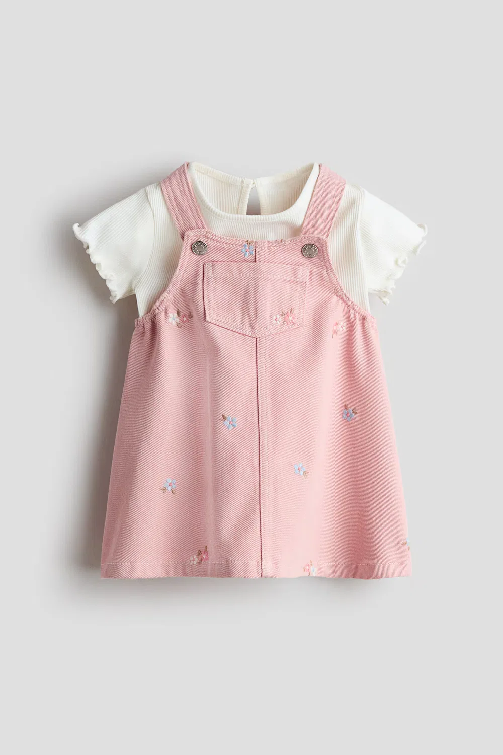 Комплект из двух предметов: сарафан и рубашка H&M, Hellrosa/Blumen