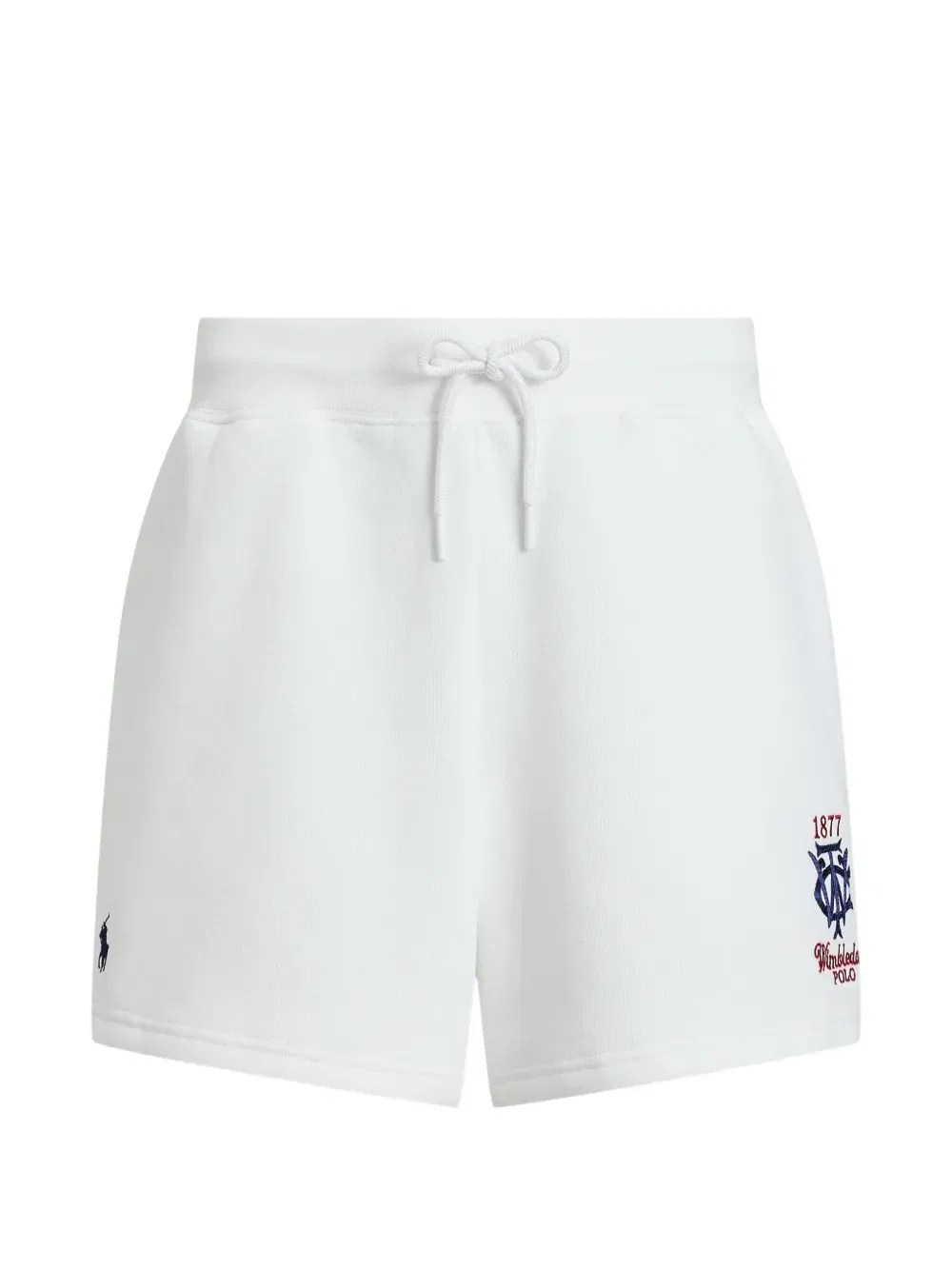 Шорты Wimbledon с вышивкой Polo Ralph Lauren, белый