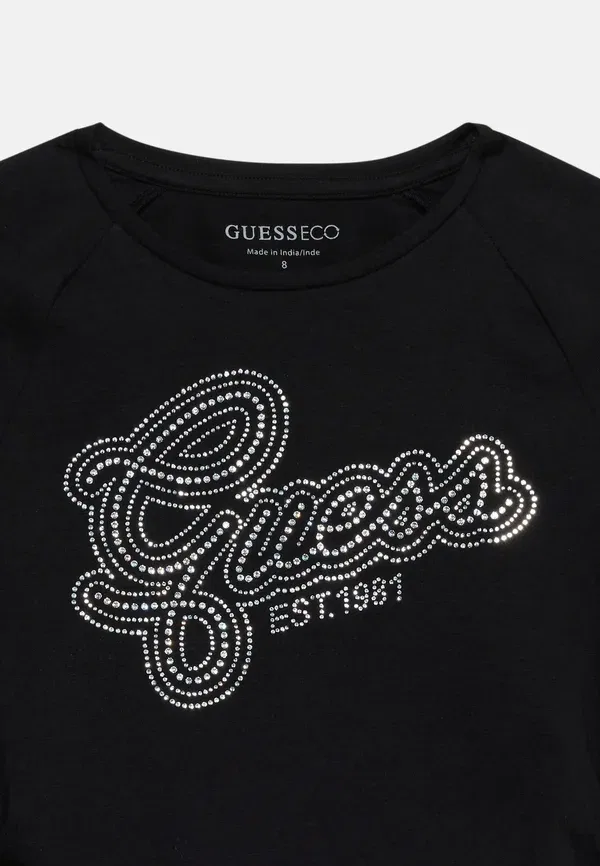 Детская/Подростковая футболка с длинными рукавами Guess, черный — фото 4