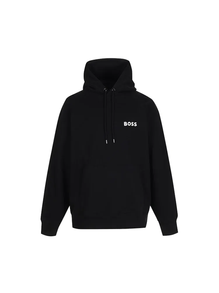 Лонгслив с логотипом, Relaxed Fit BOSS, Black — фото 4