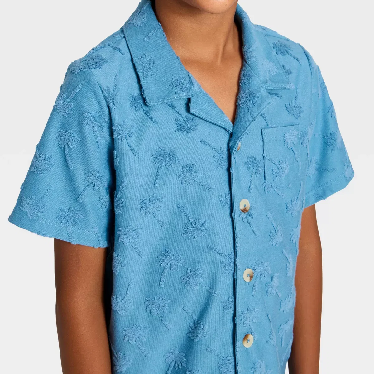 Детское пляжное пончо с коротким рукавом BOYS SWIM/OUTERWEAR, Blue — фото 3