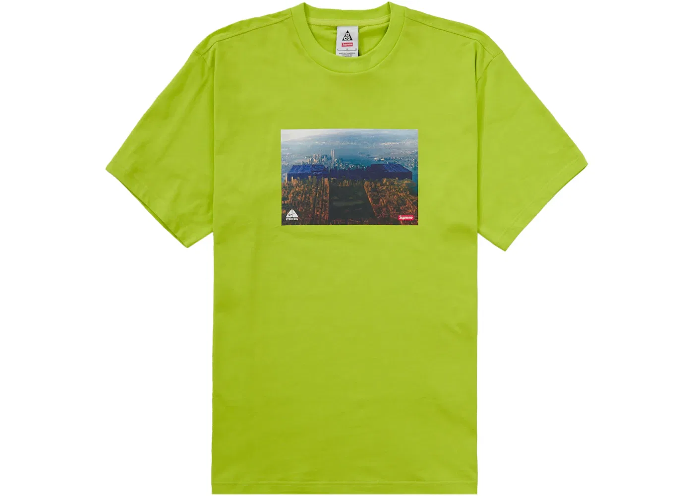 Мужская футболка с принтом Supreme Nike ACG Grid Tee, Green