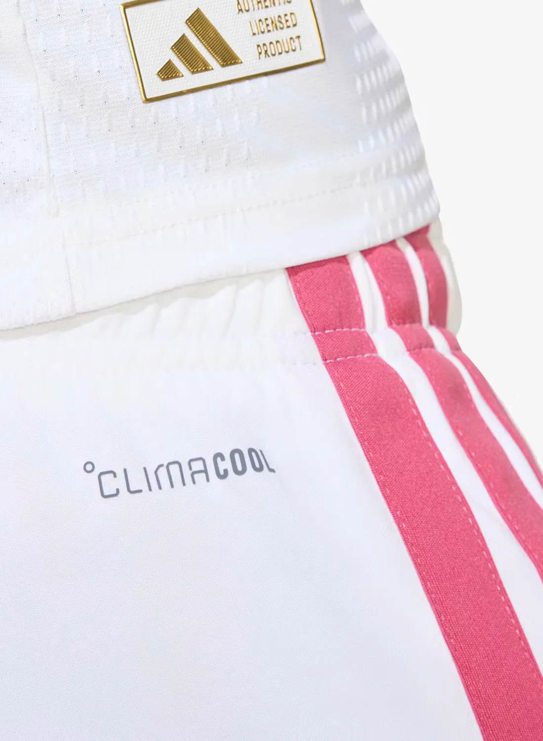 Шорты футбольные с технологией Climacool Real Madrid Home Adidas, белый — фото 4