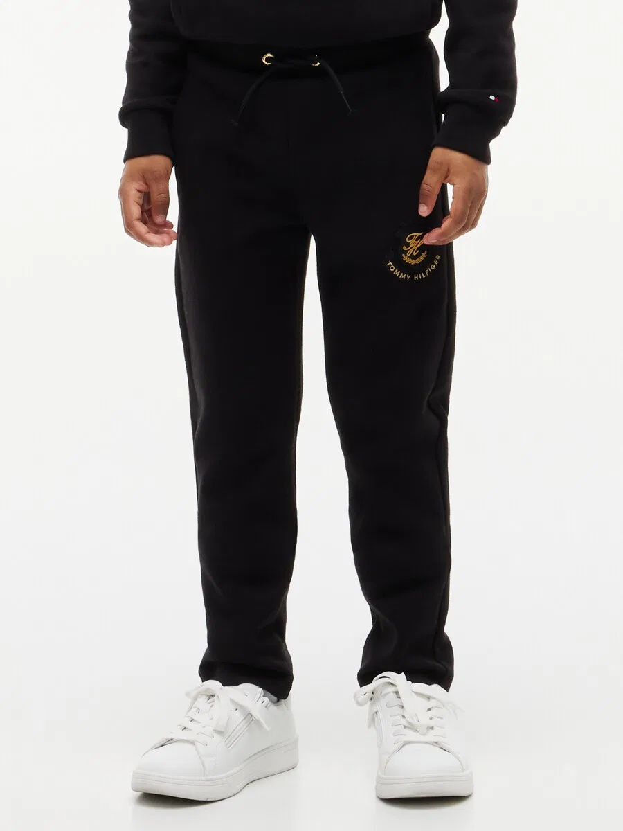 Брюки Tommy Hilfiger Regular, черные — фото 2