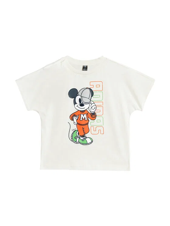 Футболка loose fit Disney Mickey Mouse Adidas, белый