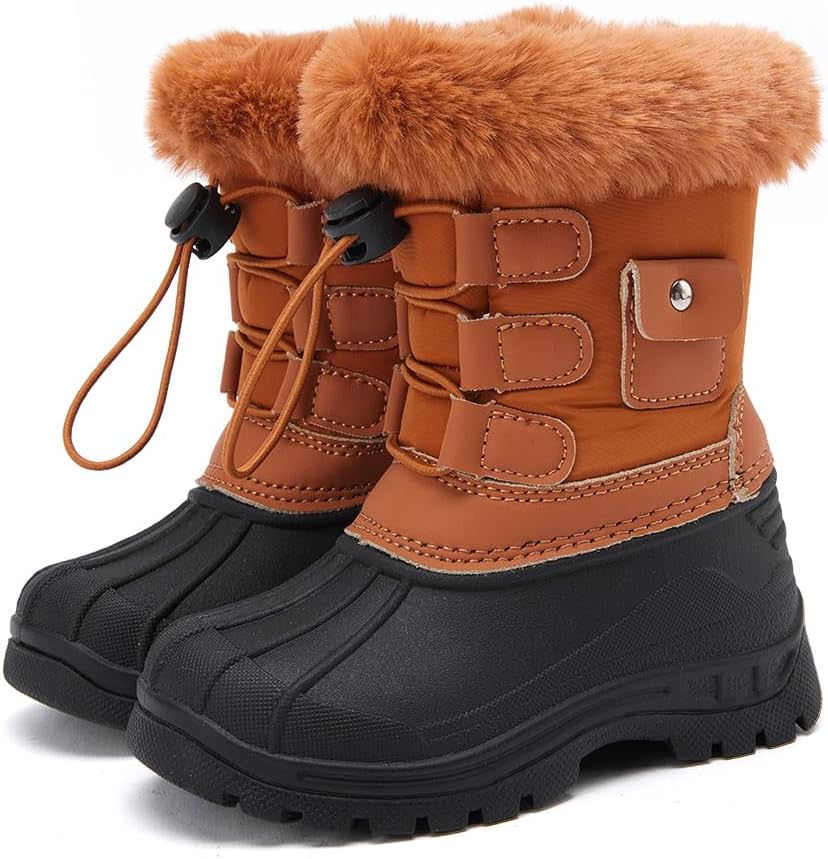 

Детские зимние ботинки BMCiTYBM для мальчиков и девочек, легкие, для холодной погоды и активного отдыха (для малышей), 61-camel