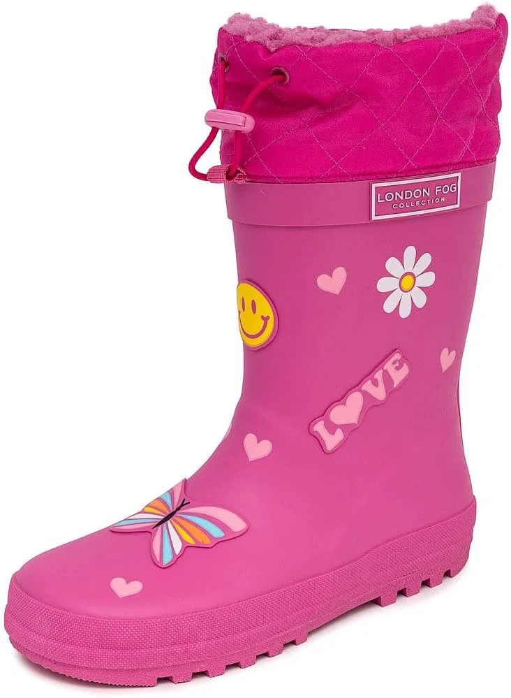 Детские зимние водонепроницаемые сапоги Toby London Fog, Fuchsia