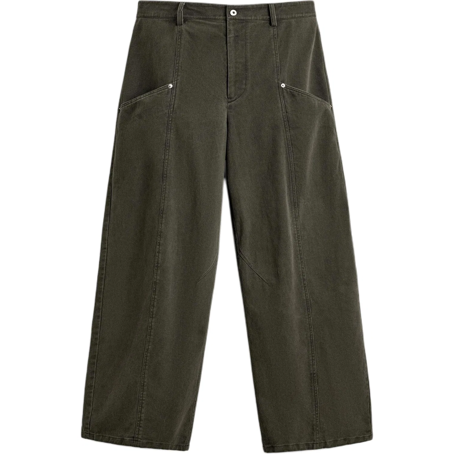 Мужские джинсы свободного кроя Khaki ZARA, Khaki