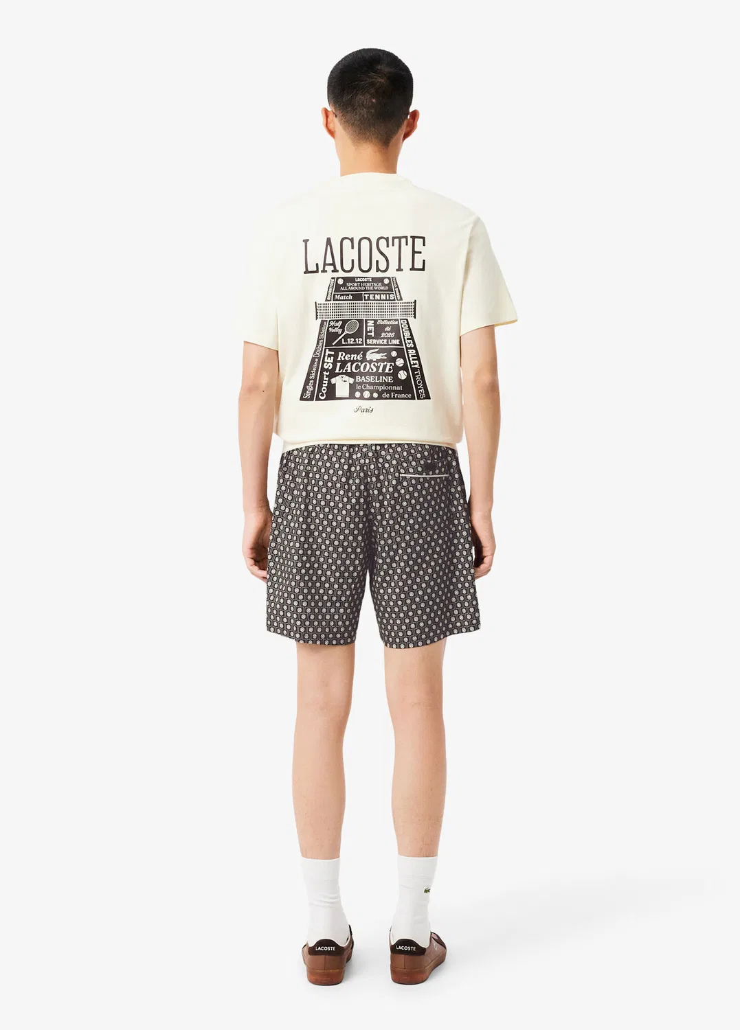 Шорты Lacoste Relaxed Fit, коричневый — фото 3