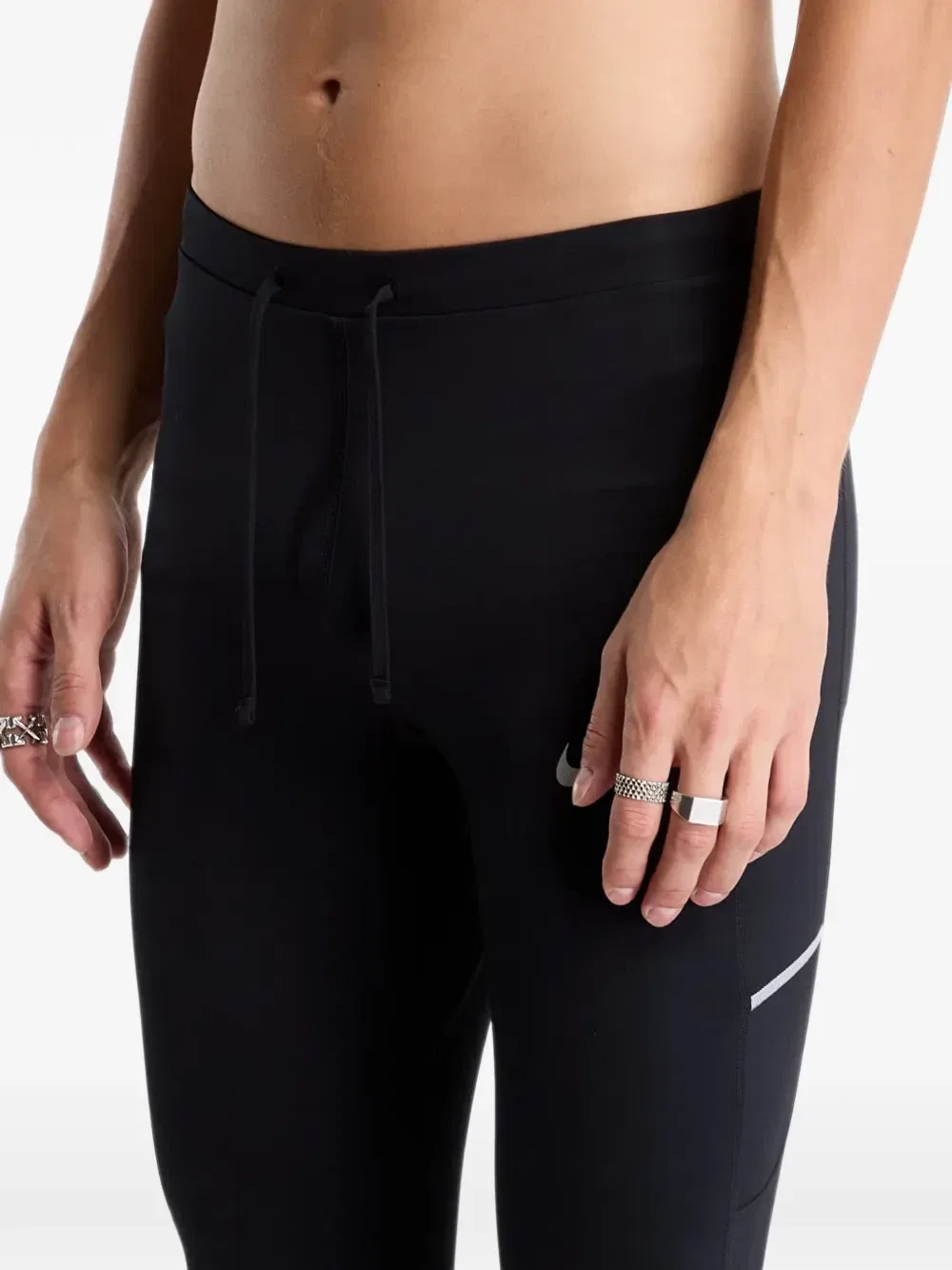 Беговые тайтсы Miler Dri-FIT Nike, черный — фото 3