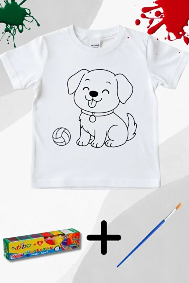 Детский комплект футболок для девочек с принтом Nota Kids, White