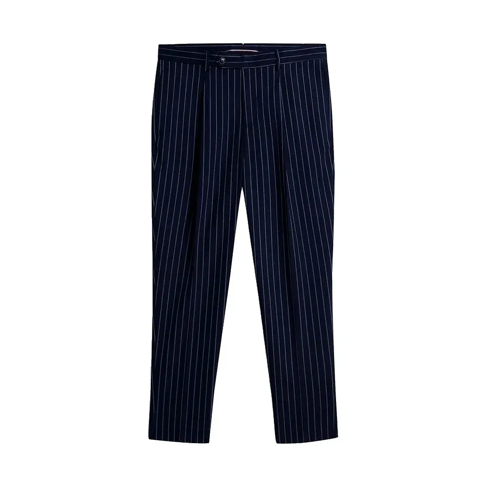 Мужские классические брюки с принтом в полоску MW0MW45056 Tommy hilfiger, Blue — фото 2