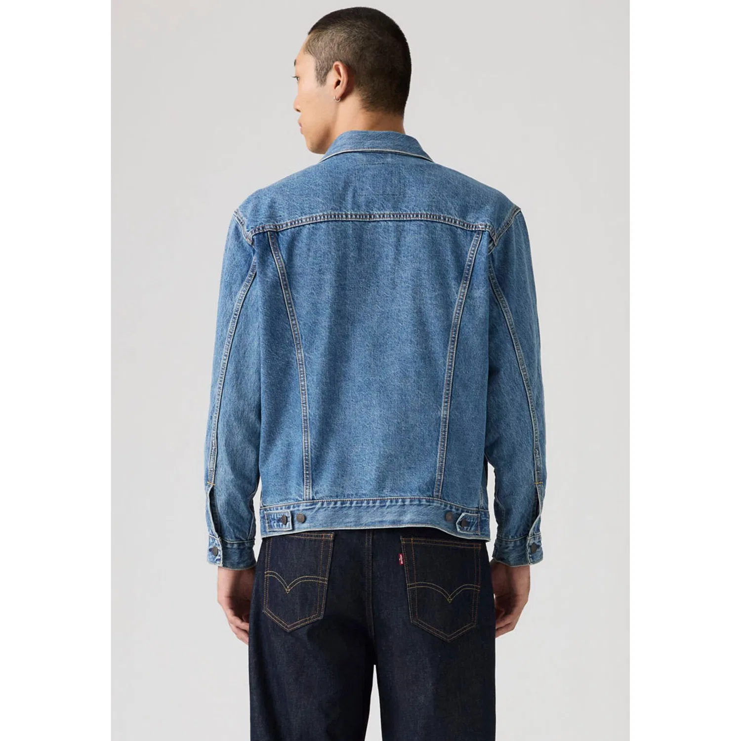 Мужская джинсовая куртка свободного кроя New Relaxed Fit Truck Levi's, Washed Away — фото 4