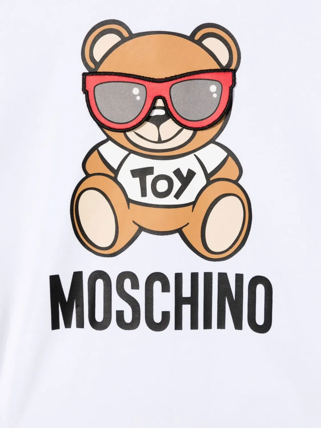 Толстовка с принтом медвежонка Moschino, белый — фото 2