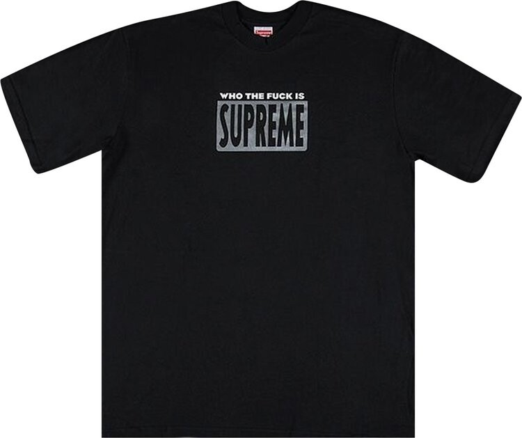 

Футболка Supreme Who The f*ck Tee 'Black', черный