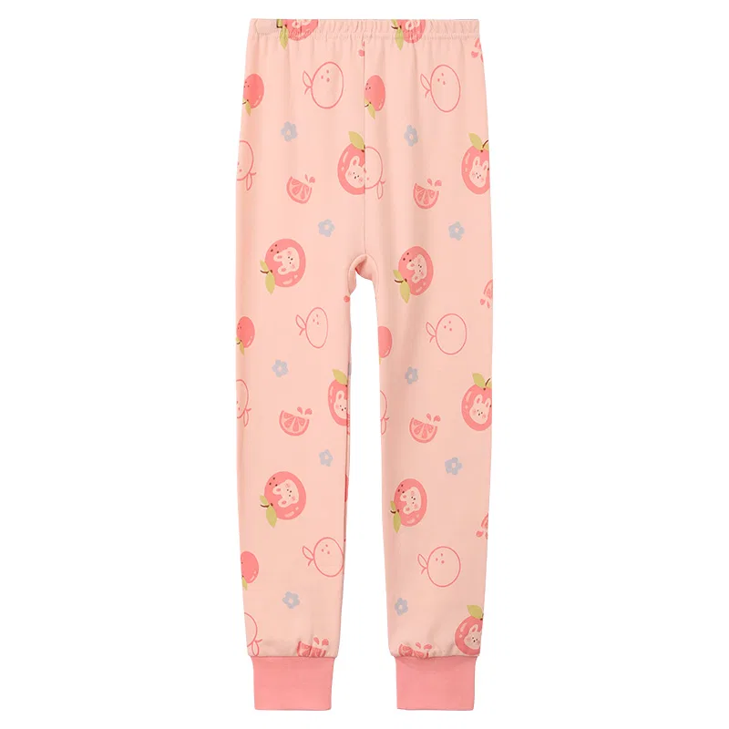 Детские пижамные штаны хлопковые Red bean, Yang Pink