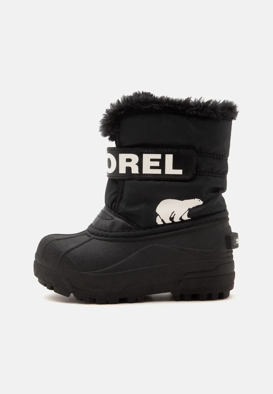 Детские унисекс зимние ботинки Commander Sorel, Black/Sea Salt
