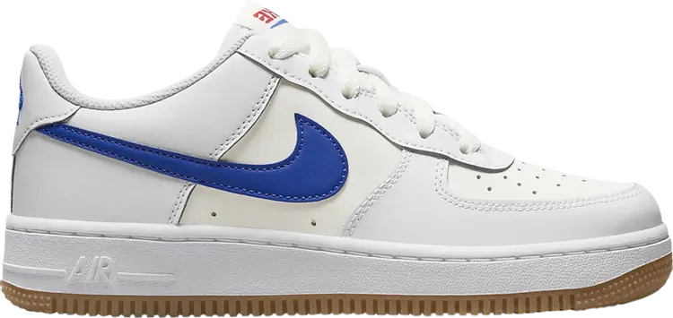 

Кроссовки Nike Air Force 1 GS 'White Game Royal Gum', белый