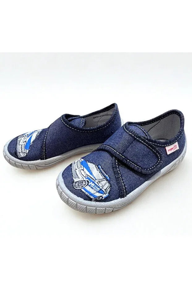 Детские ботинки для мальчиков без каблука Basics Superfit, Navy Blue — фото 3