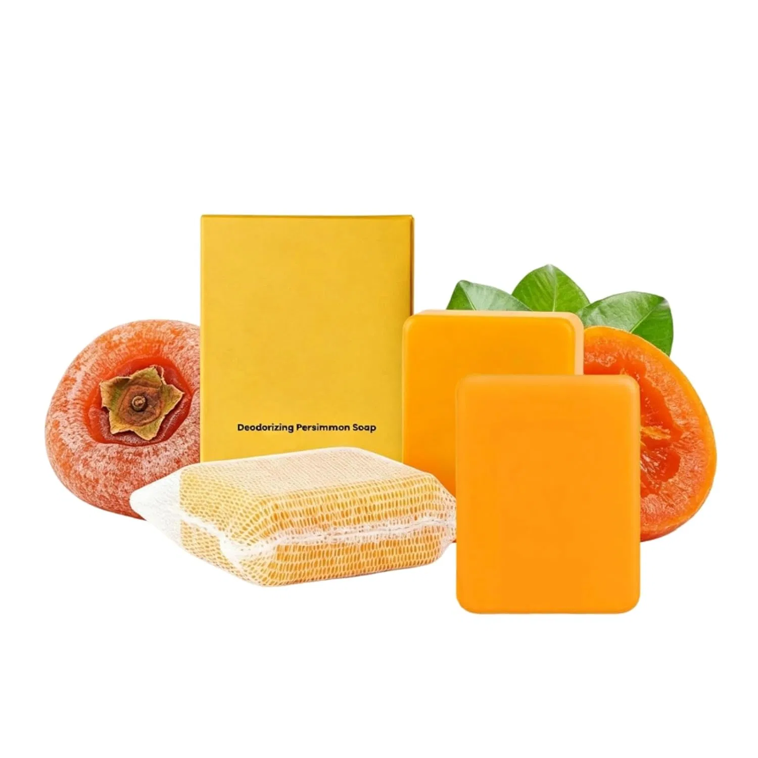 Твердое мыло для душа с ароматом хурмы, NourishNur, 100 г, 2 шт
