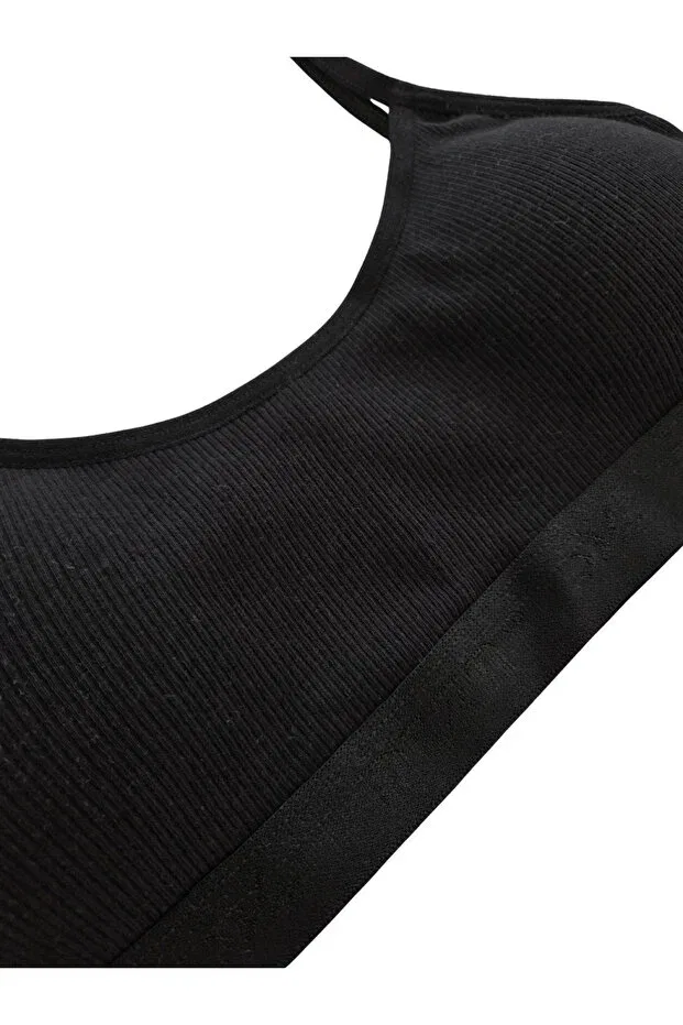 Детский комплект бюстгальтеров для девочек с тонкими бретелями Panfilia, White-Black — фото 4