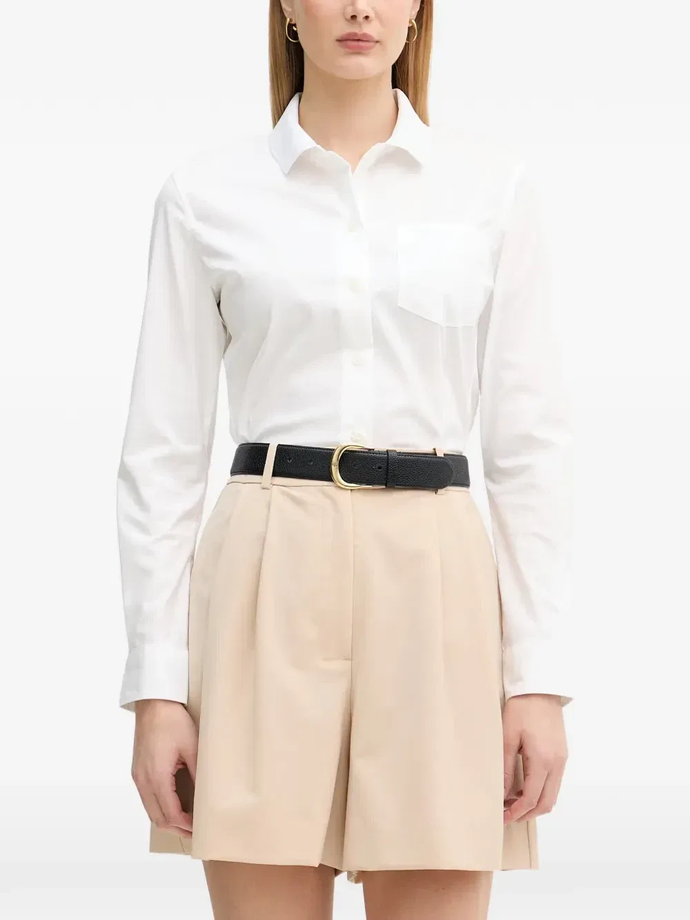 Рубашка Lacoste с нагрудным карманом, белая
