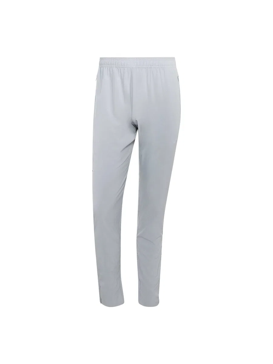 Спортивные брюки ADIDAS PERFORMANCE Slim fit 'TECH APP' светло-серого цвета
