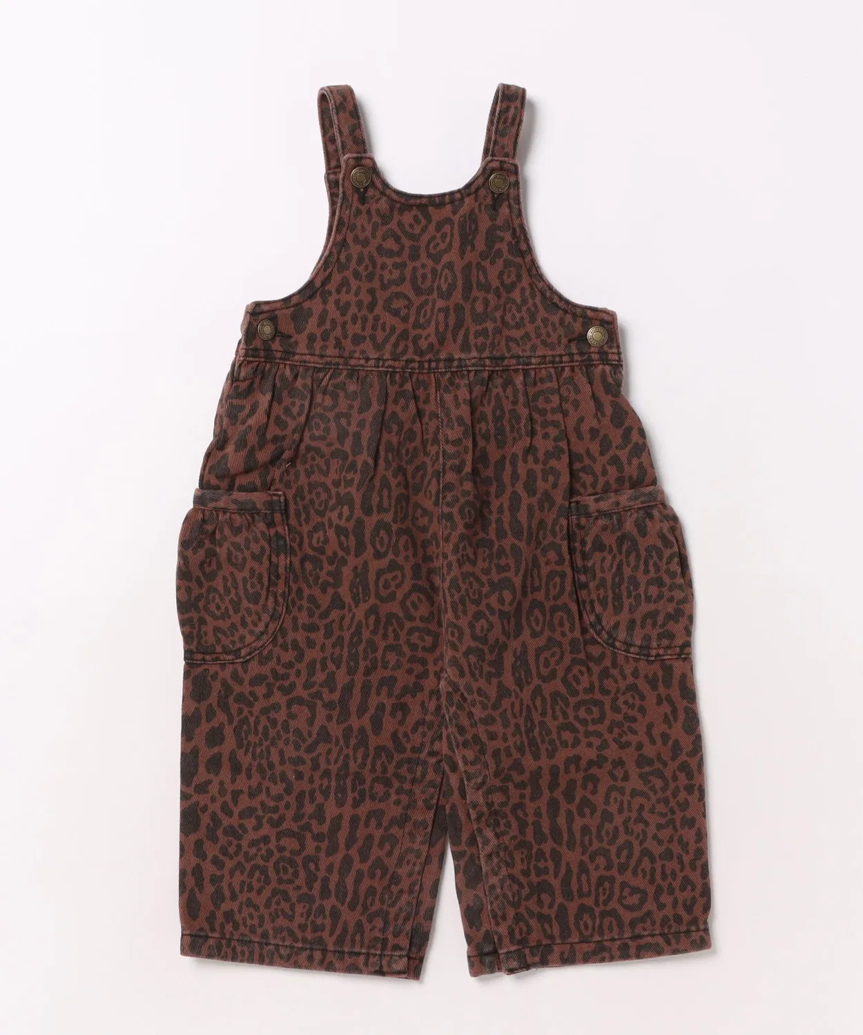 Детский комбинезон с длинными штанинами, модель Wide Leg Overall Rylee + Cru, Brown