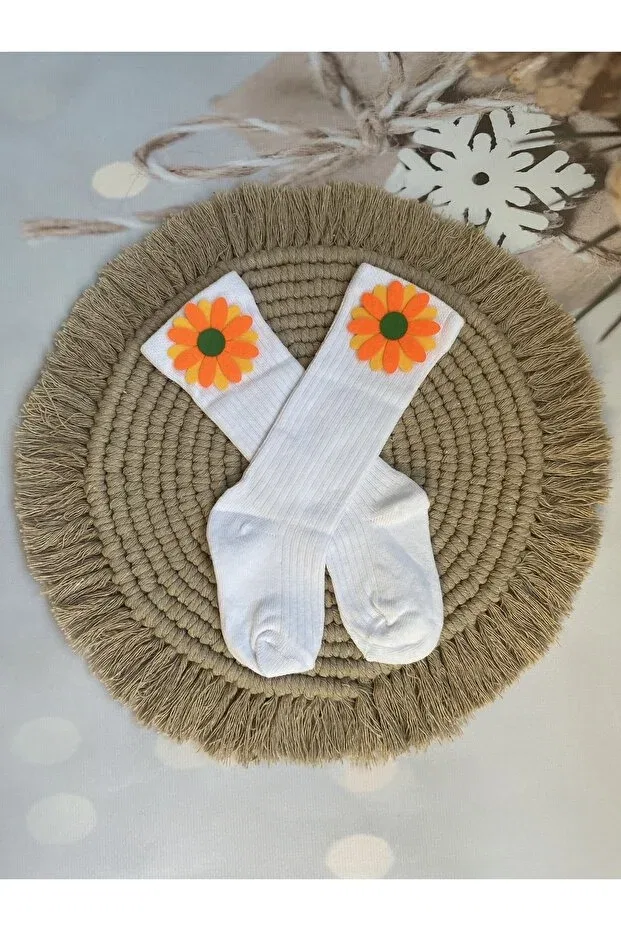 Детские носки для девочек с рисунком Mini Kids Baby, Белый