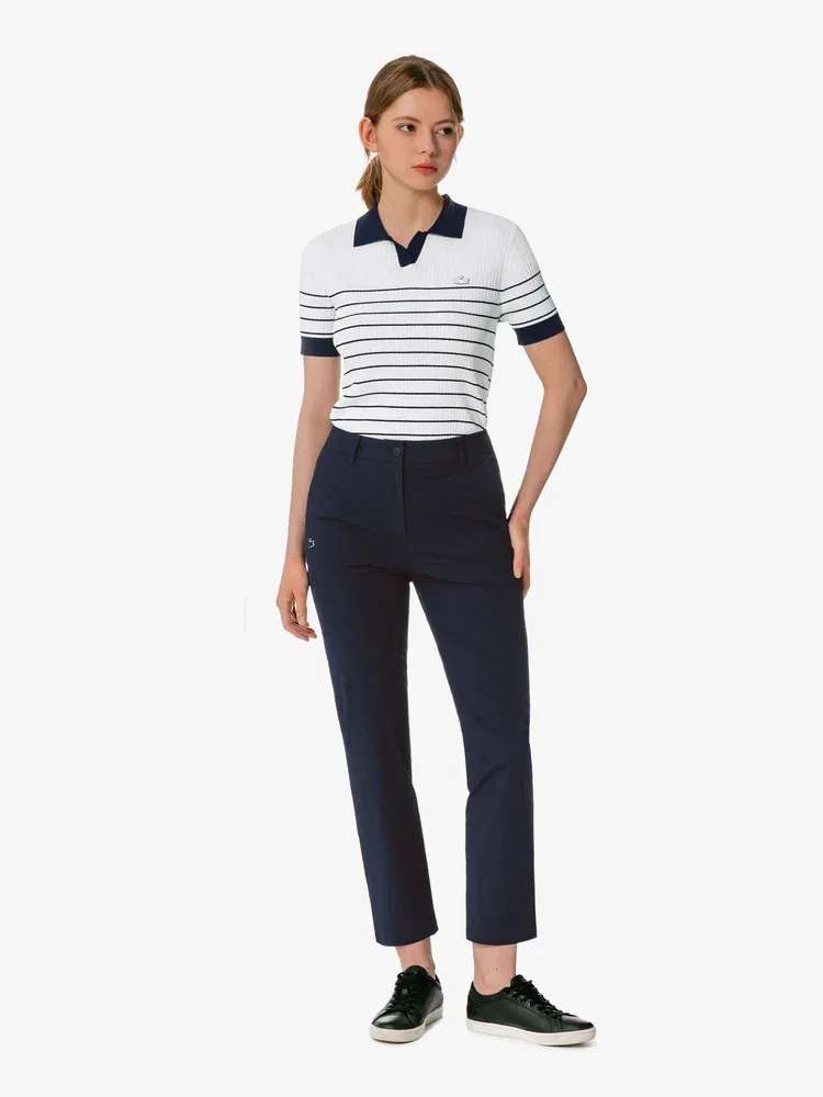 Брюки LACOSTE Navy с принтом, охлаждающий эффект — фото 4