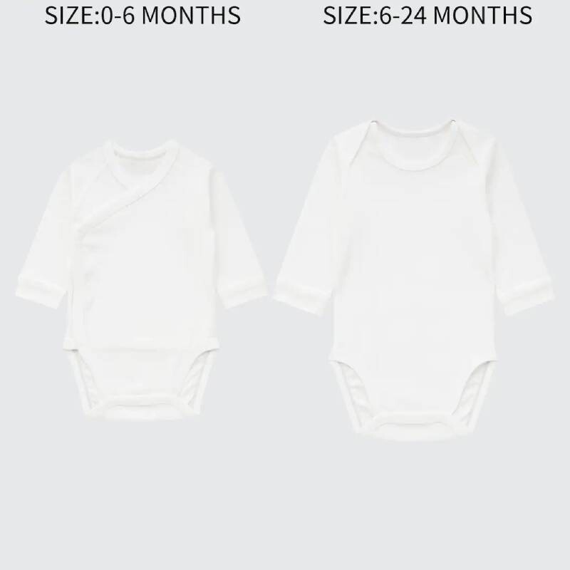 

Боди Uniqlo Newborn Long Sleeved, белый