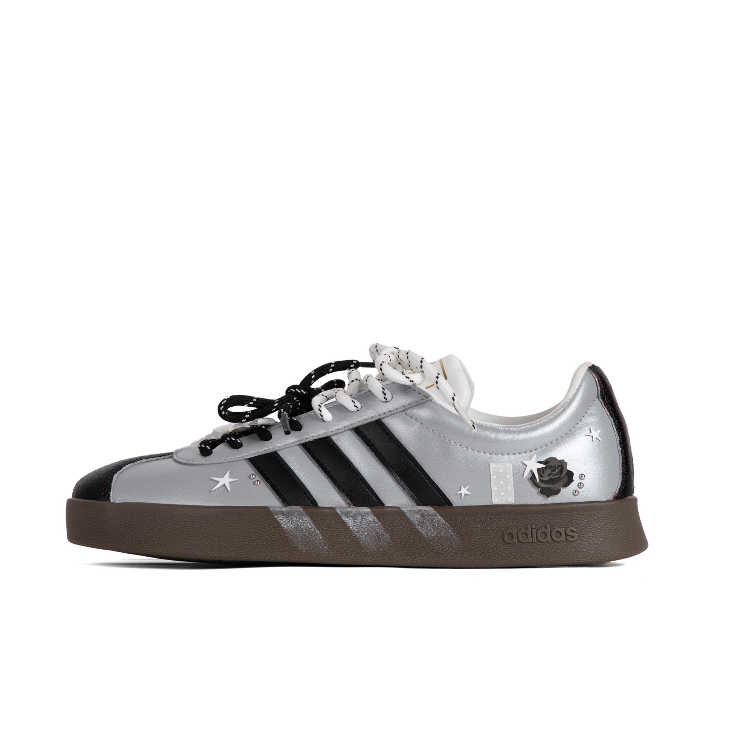 

Adidas Neo VL Court 2.0 устойчивые к истиранию лоу-топ скейтборд кроссовки унисекс черный серебристый - Nothingness Black Rose, цвет Nothingness Black Rose