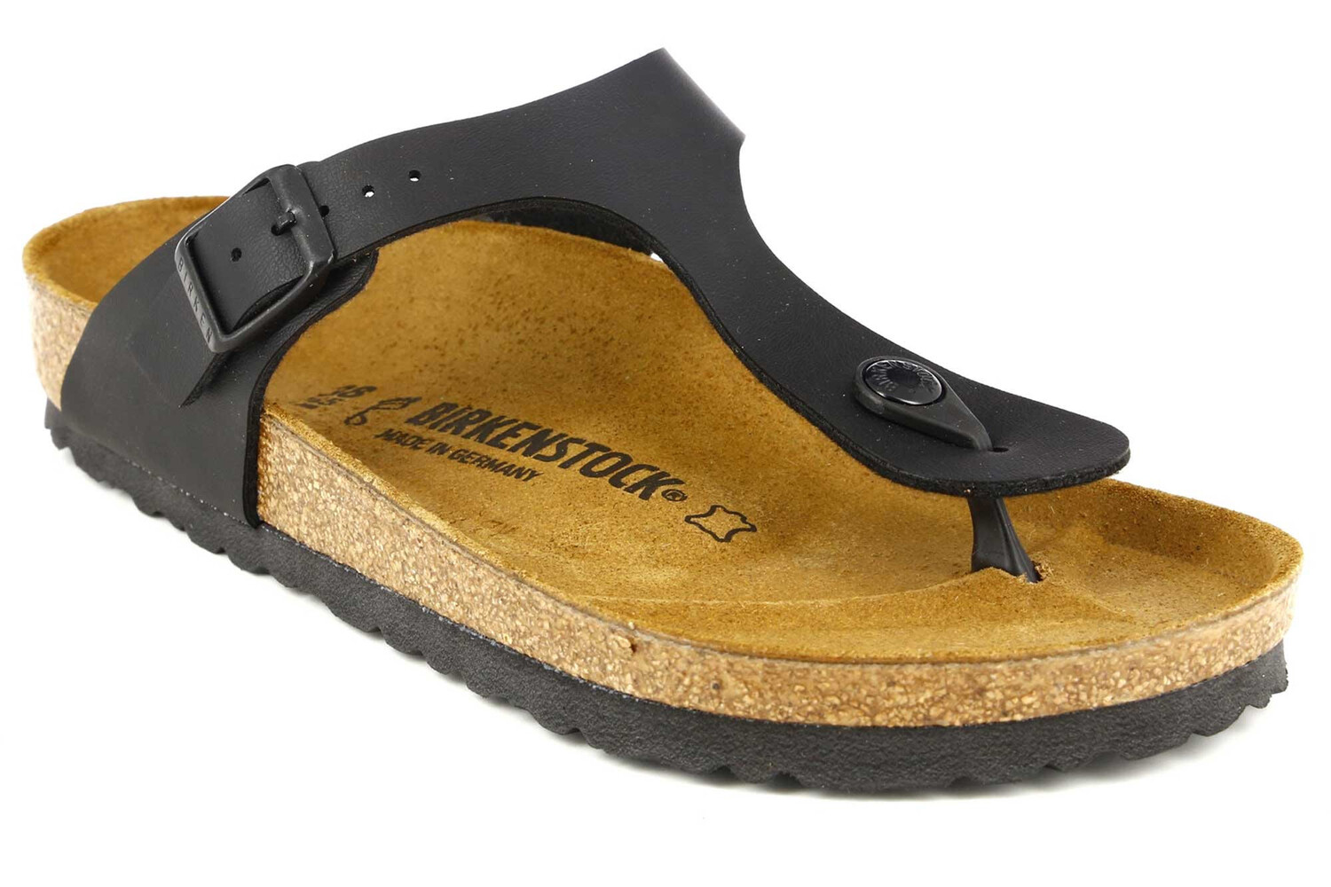 Сандалии Gizeh bf на плоской подошве - стандартный Birkenstock, черный — фото 2