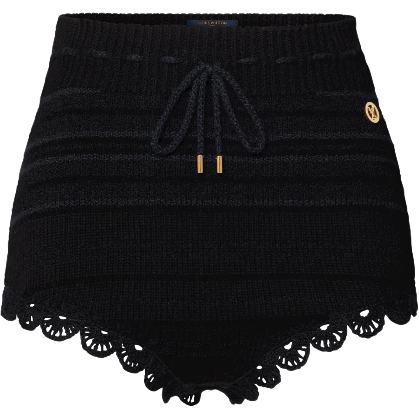 Женские шорты повседневные Black LOUIS VUITTON, Черный