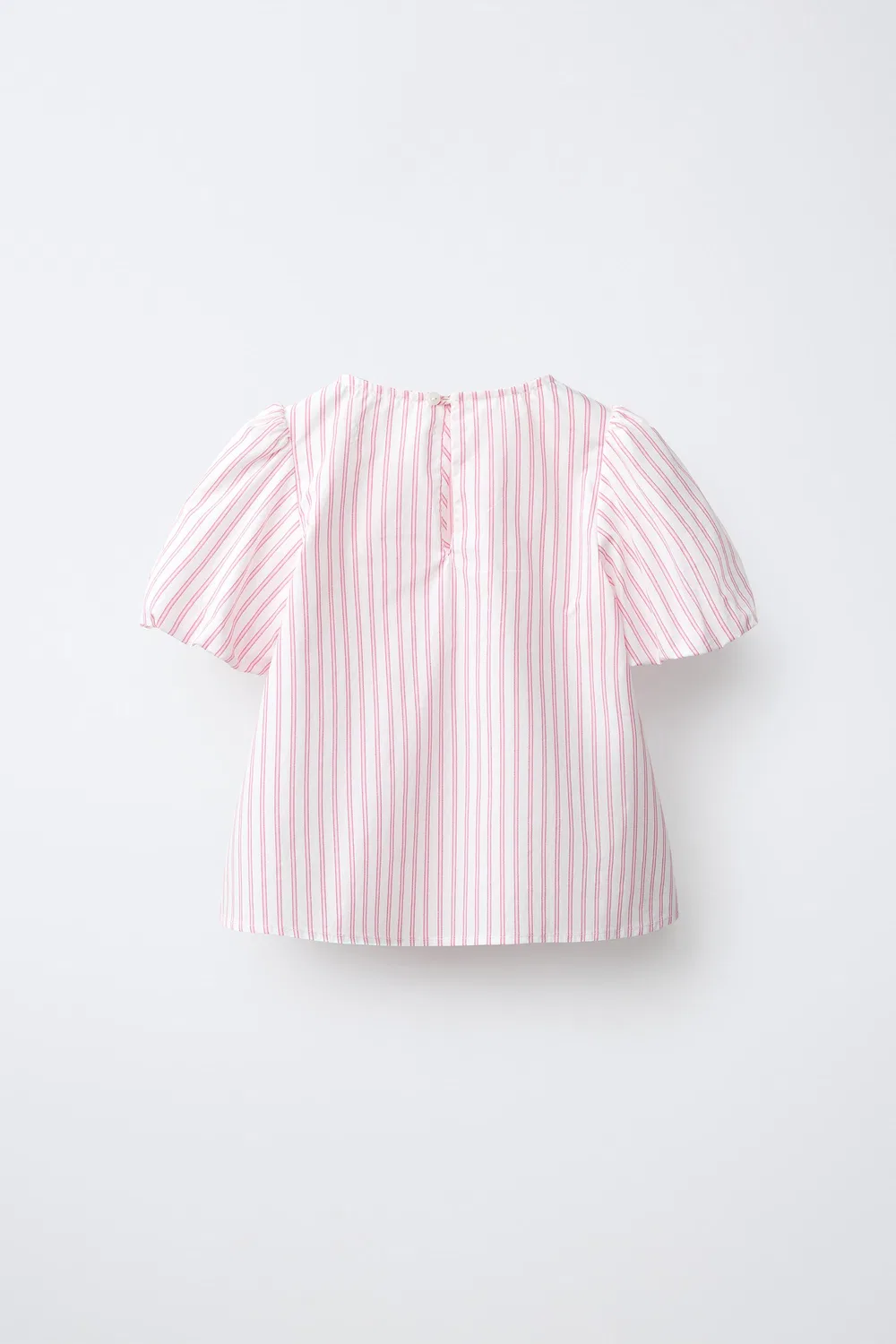 Полосатая блузка с застежкой-бабочкой ZARA, Pink — фото 2