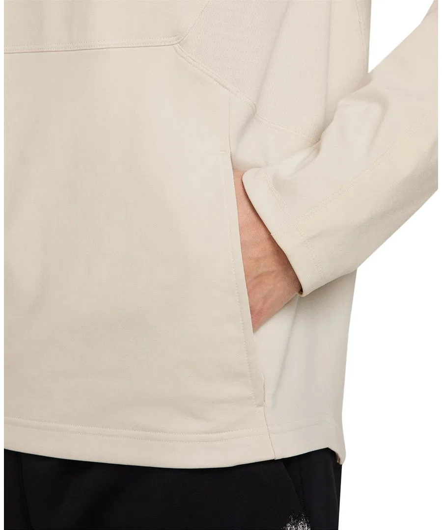 Мужская тренировочная толстовка Nike Pro Dri-FIT, Light Orewood Brown/White — фото 3