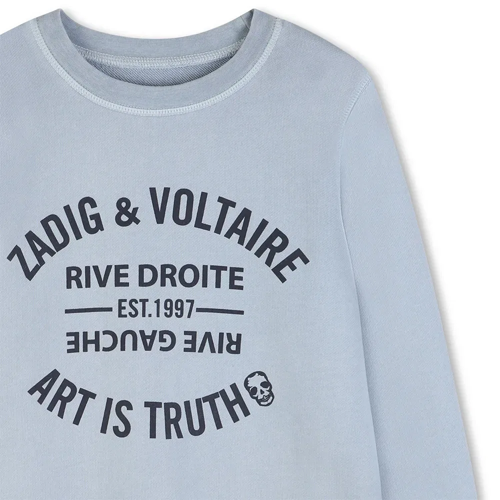 Свитшот X60600 Zadig & Voltaire, синий — фото 3