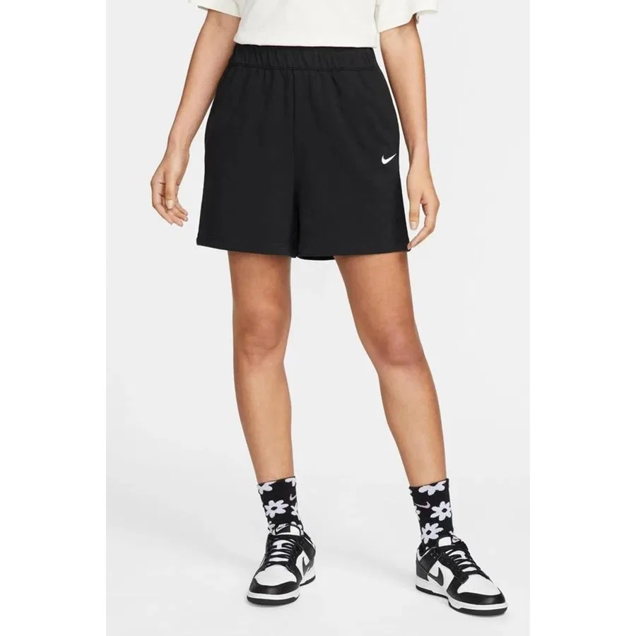 Шорты спортивные свободного кроя с принтом Nike Sportswear Essential, Черный