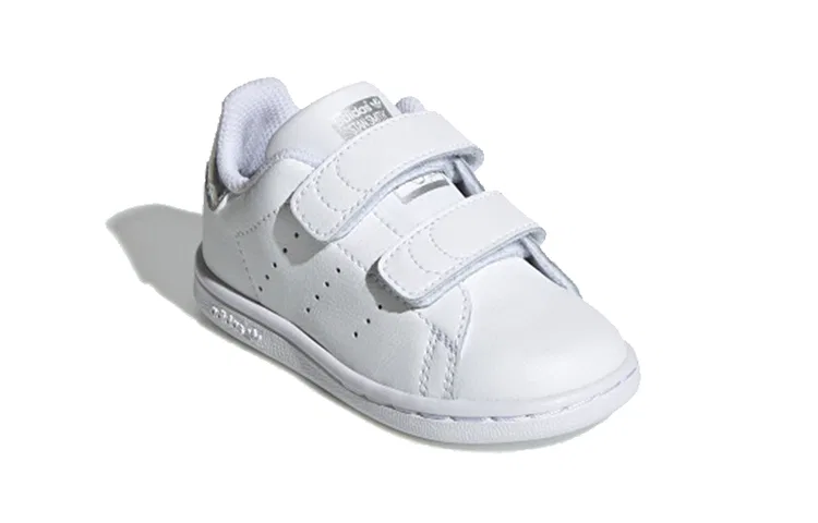 Детские кеды Stan Smith с застежкой-липучкой, Adidas Originals, Белый — фото 4